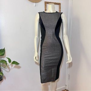 Aquilano Rimondi Black Metallic Dress Size 38 Made In Italy size 38 (XS/4 U.S.)